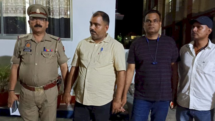 सीएमओ  कार्यालय का बाबू 40 हजार रुपए रिश्वत लेते गिरफ्तार